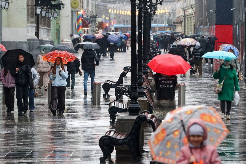 В Москве ожидается сильный ливень и резкое потепление