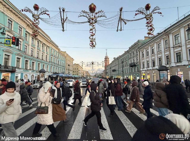 В Петербурге начали украшать центр города к Новому году