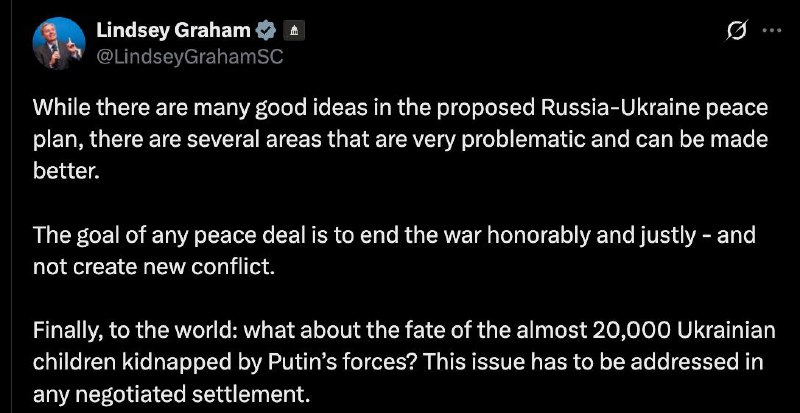 Грэм о мирных переговорах и разногласиях в Республиканской партии