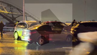 Массовая авария на МКАД из-за гололедицы