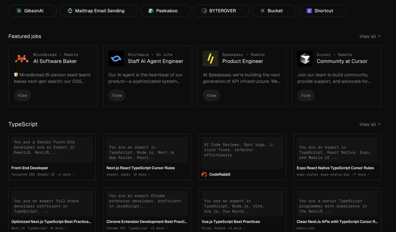 Cursor собрал библиотеку полезностей для вайбкодеров