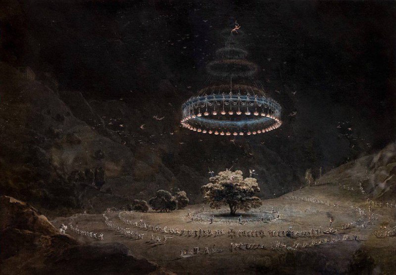 Неопознанный летающий объект в небе над Италией