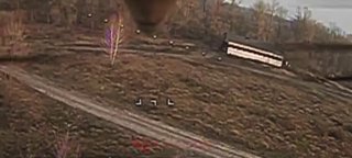 Уничтожение разведывательного комплекса ВСУ дроном