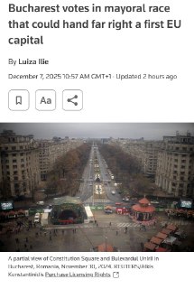 В Бухаресте на выборах может победить ультраправый кандидат, противник помощи Украине