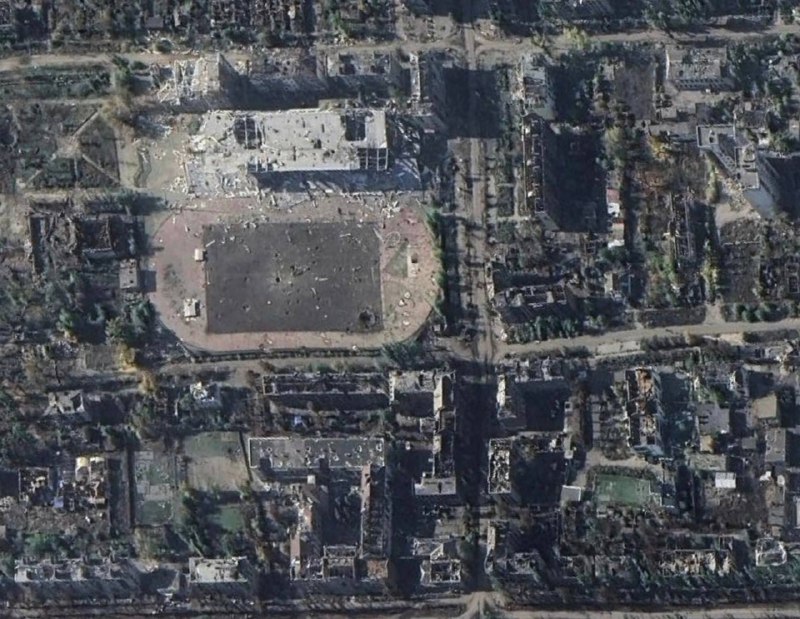 Разрушения Бахмута зафиксированы на спутниковых снимках