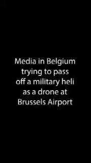 Инцидент с "российским дроном" в Брюсселе оказался полицейским вертолетом