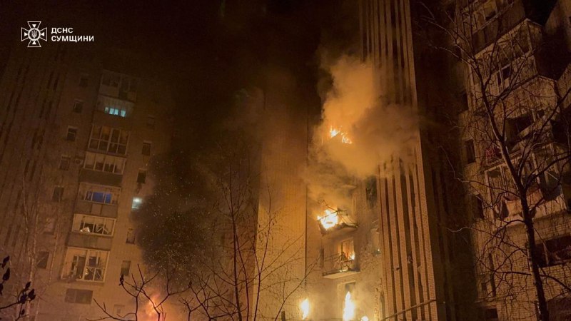 Атаки беспилотников на Ахтырку и Чернигов: есть пострадавшие