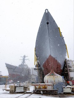 Строительство эсминцев ВМС США