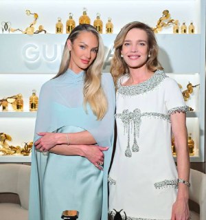 Наталья Водянова и Кэндис Свейнпол вместе на мероприятии Guerlain