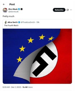 Илон Маск назвал ЕС «Четвёртым рейхом» после штрафа