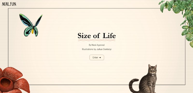 Сайт Size of Life позволяет сравнить размеры различных форм жизни