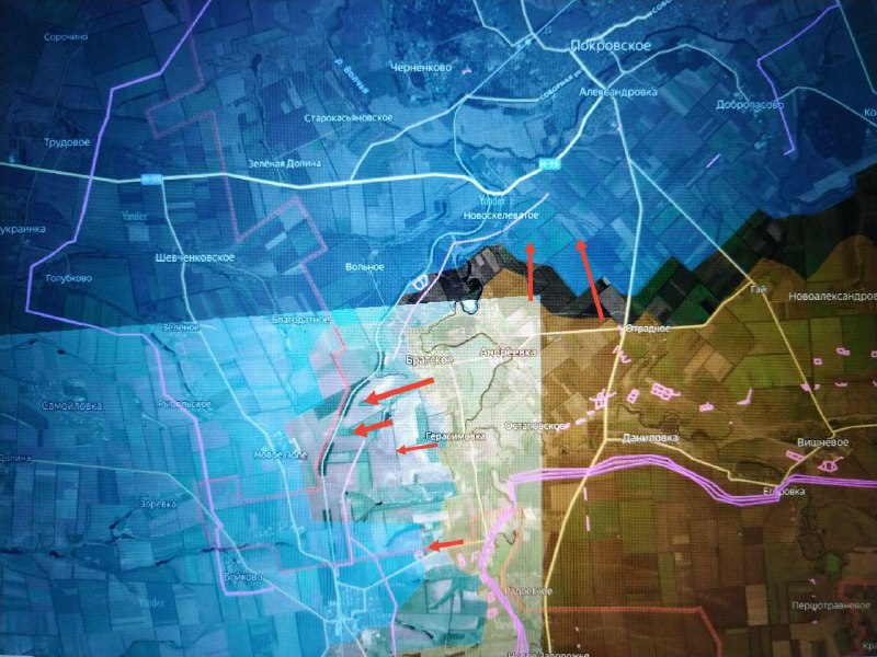 Обновления с Запорожского направления