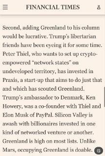 Тиль планирует криптогосударство в Гренландии