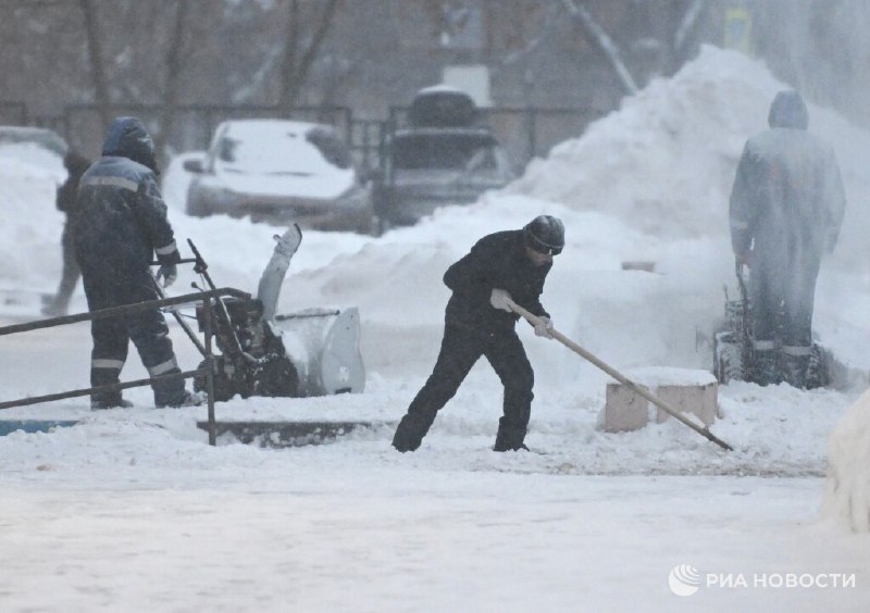 Рекордный снегопад в Москве