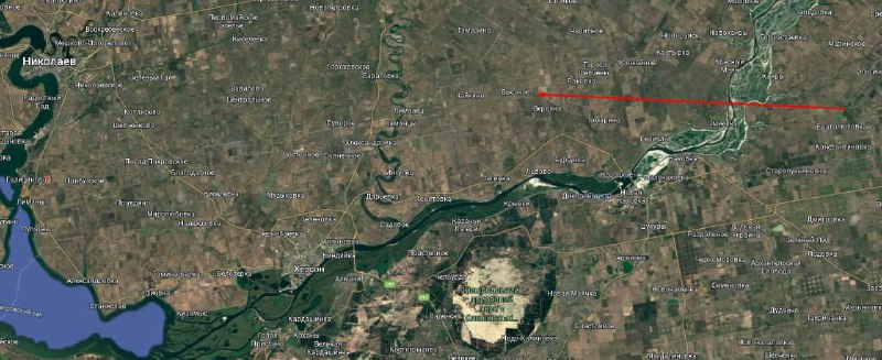 Взрыв в Херсонской области