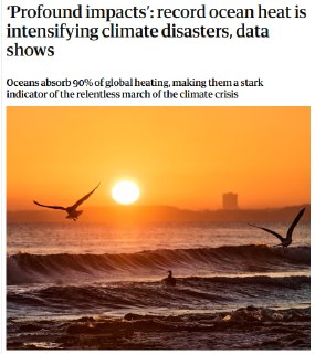 Рекордное потепление Мирового океана