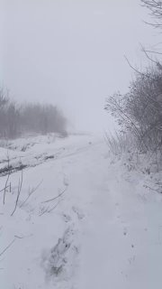 На Херсонском направлении выпал обильный снег