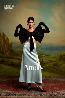 Модный editorial "Silk bow"