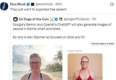 Маск отреагировал на возмомый запрет соцсети в Великобритании