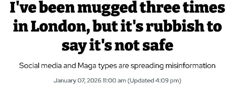 Жительница Лондона не считает город небезопасным, несмотря на ограбления