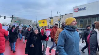 Протесты в США против политики Трампа