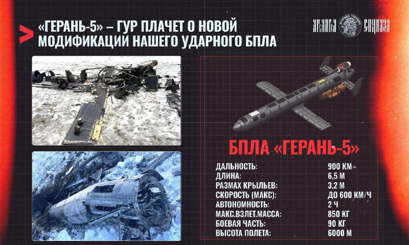 ГУР показала кадры сбитого "Герань-5"